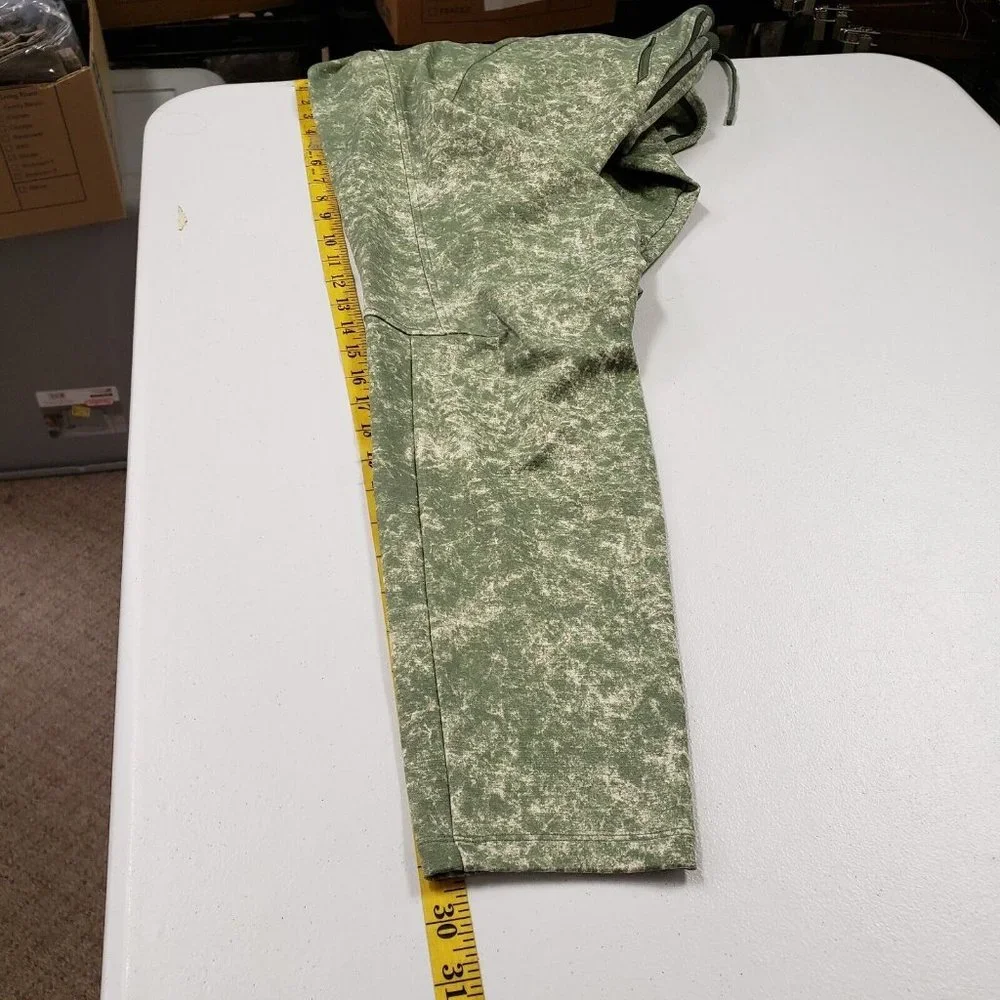 Lululemon Mens ABC Joggers Size M Warpstreme Pants Green Print Tapered Pockets - Picture 11 of 13